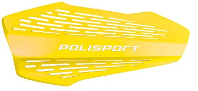 Polisport 8308700004 Hand Protectors MX Force 1 MX-Style Plastic Mounting Point Including Mounting Kit Compatible with All MX/Enduro Models in Yellow