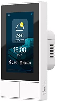 SONOFF NSPanel-US WI-FI interruttore a muro Smart Scene, Smart Light, Temperatura All-in-one touchscreen controllo bidirezionale, compatibile con Google Home, Alexa(White)
