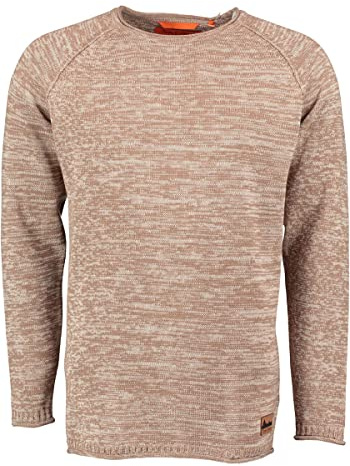 TOM COLLINS Herren Strickpullover Feinstrick mit Rundhalsausschnitt Nusupi