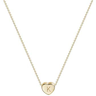 Halsketten Halsketten Lange Chunky Halskette Kette Halsketten Brief Geschenk Name Frauen 26 Mode Anhänger Schmuck Englisch Halsketten & Anhänger Herz Halskette Mädchen ( Color : K , Size : Taille uniq