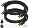 Mygatti Cavo 4K HDMI da 2 metri/2 pezzi,cavo Ultra HD HDMI 2.0, nylon intrecciato e connettori placcati in oro,4K@60Hz,HDCP 2.2, ARC,cavo HDMI per laptop, monitor, HDTV, PS5, Xbox One e altro