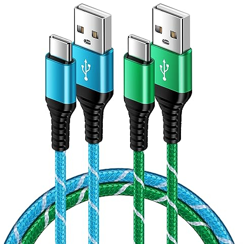 USB C Samsung Charger Cable Fast Charge Lead, 6FT 2Pack Type C Phone Charger Cable for Samsung Galaxy S25 S24 Ultra S23 FE S22 S21 S20 A56 A16 A13 A14 5G A15 A33 A34 A52 A54, Huawei P40 P30 P20 Lite