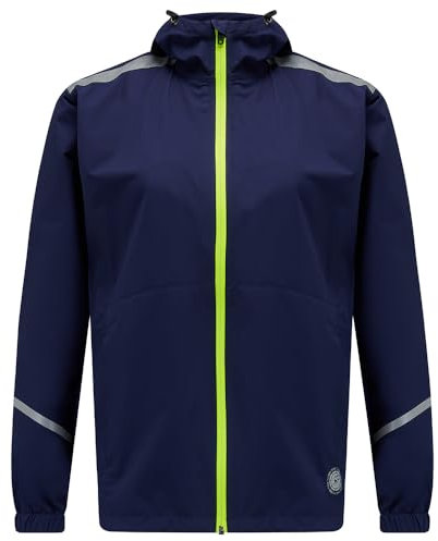 Time To Run Imperméable Veste de Course a Pied pour Femme avec Poches - Légère Coupe-Vent Respirant - Idéal pour l'exercice et Le Jogging - de M Peacoat