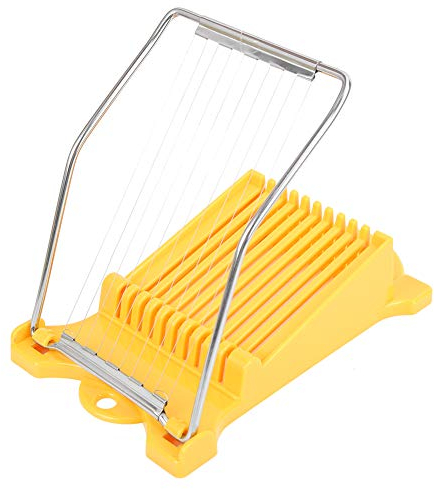 ERICAT Luncheon Meat Slicer Cheese Cutters,10 Wires Stainless Steel Egg Slicer Kitchen Fruit Banana Spam Cheese Slicer for Home/391