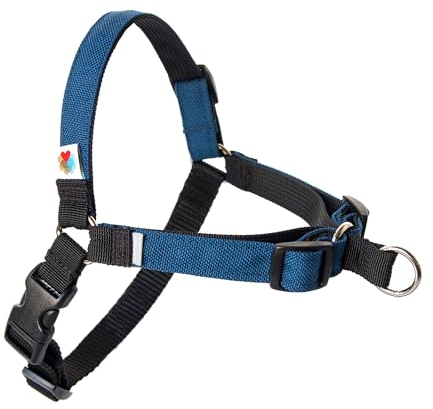 No Pull Hundegeschirr, Hundegeschirr, Hundegeschirr mittelgroße Hunde, kleine Hunde, Hundetrainingsgeschirr, effektives No-Pull-Design, 4-Punkt-verstellbar – Wildebeest (M, 56 ~ 71 cm Umfang,