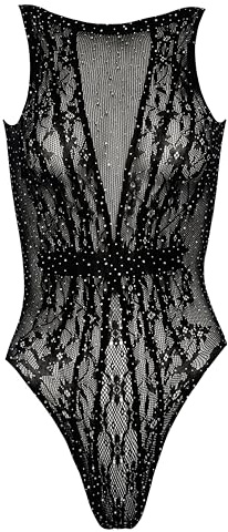 Fantasy By Cottelli Damen Body, Schwarz, S-L