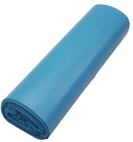 SKIR'CO (50 pcs) Garbage Bags 60 Litre, Blue Refuse Sacks 60 x 72 cm, Bin Liners, Blue Colour Dustbin Bags