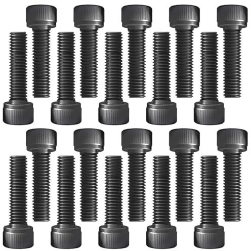 20 Pièces M8 x 20mm Visserie Inox, Vis Porte Bidon Velo, Vis de Potence de Vélo, Vélo Boulons de Tige Fixes, Boulons de Potence de Vélo, Pour Vélo de Route de Montagne