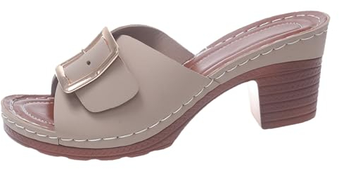 CXKOLD sandali uomo estivi sandali punta aperta scarpe con zeppa sandali con tacco basso sandali donna con zeppa in corda pantofole ospiti 44-45 sandali con tacco largo donna sandali