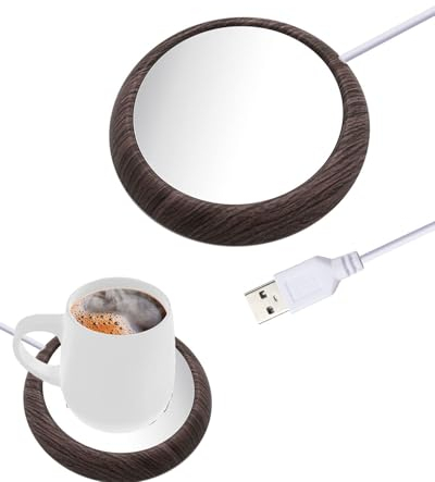 MYMULIKE Kaffeetassenwärmer,Tassenwärmer für Schreibtisch mit USB-Getränkewärmer Teetassenwärmer Bürowärmer Heizplatte für Tee, Wasser, Milch für Schreibtisch, Zuhause, Büro