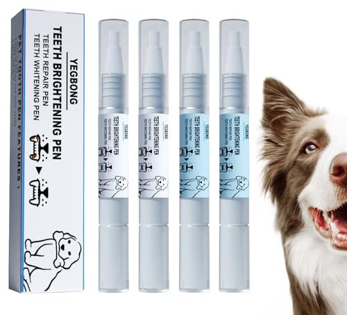 Lot de 4 brosses à dents pour chiens Pour enlever le tartre et améliorer la mauvaise haleine