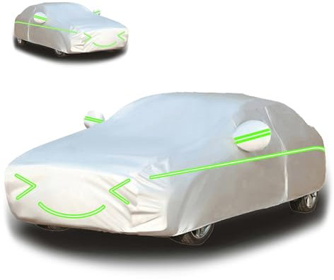 Auto Winterabdeckung für Mazda MX-5 NC, Frontscheibenabdeckung Winter, Winddicht/schneefest/wasserdicht/staubdicht, verdickt und warm (Lächeln-Stil)