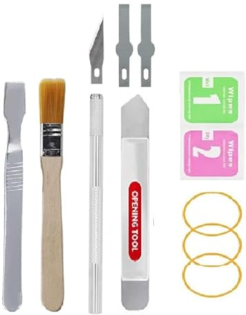 BAYERQ Kit d'outils de réparation pour vitre arrière et écrans, 21 pièces, Tournevis, Lames, Outils de Nettoyage