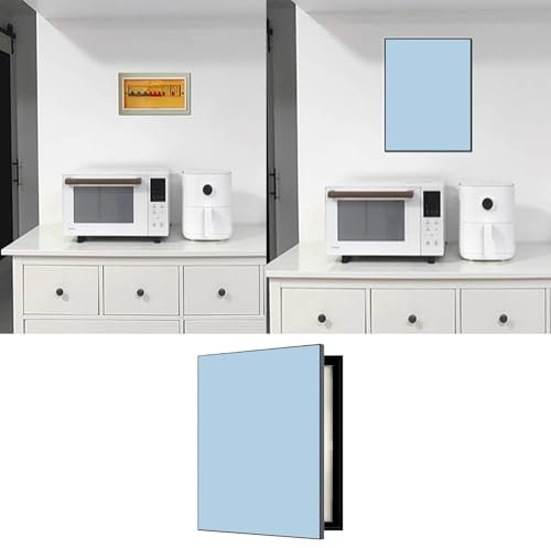 Stromkasten Verkleidung Schalttafel Zum Verstecken, Wandmontierte Abdeckungen für Leistungsschalterfelder, Multifunktionale Sicherungskastenabdeckung, Verteilerkasten für Bauernhaus/ Haus(Style J,60 x