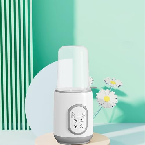 FALANZATH Flaschenwärmer Baby, 8-in-1 Flaschenwärmer für alle Flaschen, Sterilisator für Babyflaschen mit Timer, Multifunktionaler Schneller Milchwärmer BPA-freier Babynahrungsheizung(Weiß)