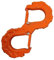 GRzHKN S Cadera de Gancho de Forma s para Remolque Kits de recuperación de Remolque de cabrestante Offroad 4x4 Accesorios de vehículos(Orange)