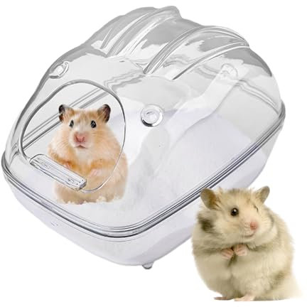 Caja de para baño de hámster, Caja de baño de Chinchilla, bañera de Animales pequeños para Limpieza Corporal, contenedor de hábitat de baño de Chinchilla