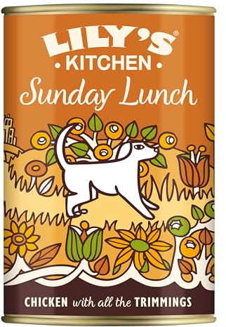 Lily's Kitchen Mit natürlichen Zutaten hergestellt Dosen-Nassfutter für ausgewachsene Hunde Huhn mit Gemüse 6 x 400g