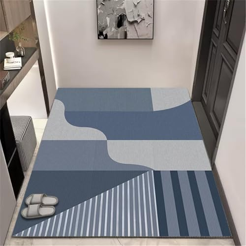 RUGMRZ Draußen Teppich Flickenteppich Waschbar Moderner Stil Pastell Deko 100X200CM