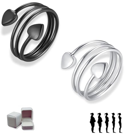 Yigoo Sömni ring gegen Wechseljahresbeschwerden Damen,Magnettherapie Ring für Entspannung, Schlaf & Akupressur,Verstellbarer mit Geschenkverpackung