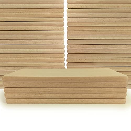 Gravidus Frühstücksbrettchen Holzbrett Buche 22x12x1 cm (50 Stück)