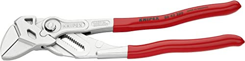 KNIPEX Zangenschlüssel, Multi-Schraubenschlüssel, Griffe abgewinkelt, Chrom-Vanadium, Rostschutz verchromt, 250 mm, 86 43 250