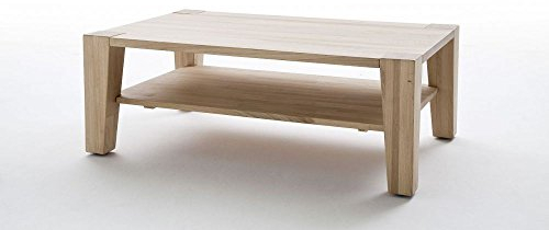 Beauty.Scouts Couchtisch Malta - Tisch, Couchtisch, Beistelltisch, Fernsehtisch, Massivholz, Kernbuche oder Eiche Bianco geölt, Rollen, 110x40x70, 50kg Farbe Eiche Bianco