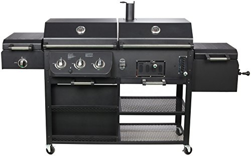 Smoker Kombigrill ARIZONA Holzkohlegrill Gasgrill von El Fuego® Grill BBQ Grillwagen Barbecue AY 534