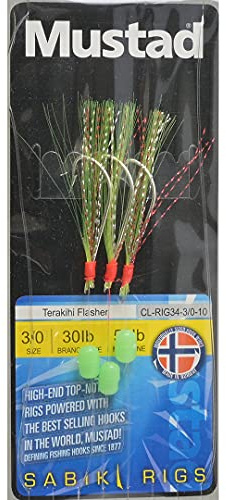 Mustad Sabiki Sea Fishing Rigs - Cod Bass Pollock Mackerel Herring Sardines