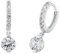Amor Creolen 925 Sterling Silber Damen Ohrschmuck, mit Zirkonia synth., 2,1 cm, Silber, Kommt in Schmuck Geschenk Box, 2023071