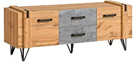 Lowboard lofter Lo7 Tv Schrank Fernsehenschrank Unterschrank mit 2 Türen und 2 Schubladen Loft Still