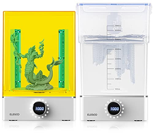 ELEGOO Mercury X Bundle mit separater Wasch- und Aushärtungsstation für große Harz-3D-Drucker, kompatibel mit ELEGOO Saturn/Mars Serie 3D-Druckern