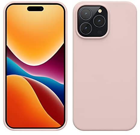 kwmobile Handyhülle für iPhone 14 Pro Max Hülle, für iPhone 14 Pro Max Case - Hülle Silikon - kabelloses Laden - Coconut Swirl