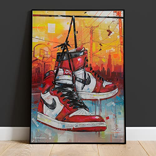 Air Jordan 1 Chicago-Poster (50 x 70 cm), ungerahmt