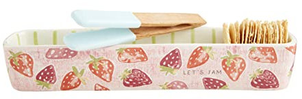 Mud Pie Fruchtige Knallbonbon-Gerichte, 7,6 x 30,5 cm, Zange 17,8 cm