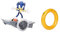 Sonic The Hedgehog - Radio Control Sonic - Sonic Desmontable de 15 cm - Incorpora Luces - Juguete Niños 4 Años +
