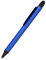 Online Kugelschreiber Alu Stylus Blau, Druckkugelschreiber aus Aluminium, auswechselbare Großraum-Mine, Schreibfarbe blau, mit Softtouch Feeling, Stift mit Touchpen, 1 Stück