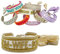 LS-LebenStil Exklusives Statement Armband Quasten besticktes Boho Canvas Webarmband (Mom Wife Boss/Creme Gold)