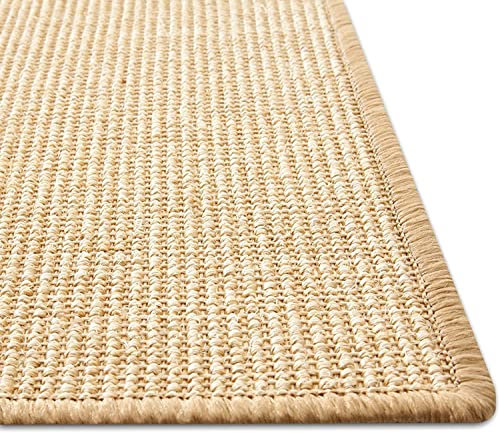 KARAT Sisal Fußmatte Teppich Vorleger Kratzteppich Katzenmöbel Kratzmatte Sisalmatte, widerstandsfähig & in vielen Farben und Größen erhältlich (40 x 60 cm, Natur)