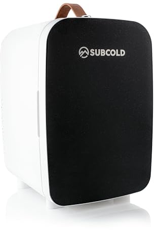 Subcold Pro10 Luxury Mini Fridge Cooler | Compact 10L Portable Small Fridge 12v & 240v | Efficient Quiet Cooling System | Ideal for Bedroom, Office, Beauty & Car | (Black)