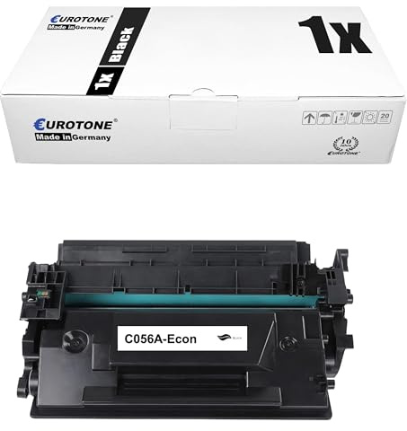 Eurotone 1x Toner für Canon i-SENSYS LBP325dn LBP325X i-SENSYS MF543dw MF543X MF542X ersetzt 056 Black Schwarz mit ca. 10.000 Seiten