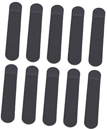 KONTONTY 10pcs Stylus Cover Pu Leather Fountain Case Sleeve Stylus Protect Wrap for Tablet Touch Pen Use As Pen Case
