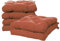 Viste tu hogar Pack 6 Stuhlkissen, 45x45x5 cm, Dreidimensionaler Effekt, 100% Polyesterfüllung, Ideal für Esszimmer, Terrasse, Wohnzimmer, Farbe Terrakotta