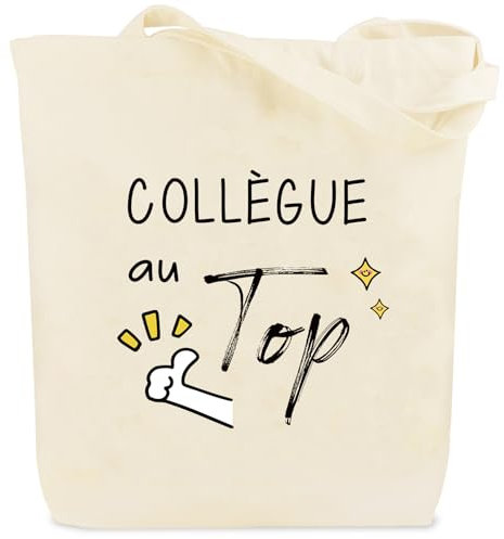 kEUkunHA Cadeau Collègue Départ Retraite Merci Cadeau départ Cadeaux Fete Des Meres Noel Retraite Saint Valentin Anniversaire Petits Avent Cadeaux Paques Halloween Original Tote Bag pour Collègue