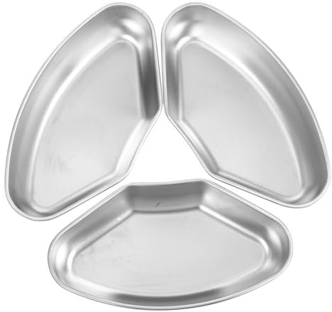 VINTORKY 3pcs Divided Fan-shaped Food Steamer Set Compatible Pots and Steamers Basket Rack for Baby Food Cooking and Liquid Stewing Cooker Accessories for Healthy Steaming