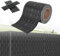 HENGMEI PVC Sichtschutzstreifen Sichtschutz Sichtschutzfolie Doppelstabmatten Zaun 65m x 19 cm mit 20 Stücke Befestigungsclipse Gartenzaun Windschutz für Zaun, Rattan-Anthrazit