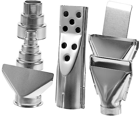 Veemoon 7Pcs Hot Air Nozzle for Soldering Station Various Air Attachments for Efficient Hot and Rework Tasks