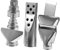 Veemoon 7Pcs Hot Air Nozzle for Soldering Station Various Air Attachments for Efficient Hot and Rework Tasks