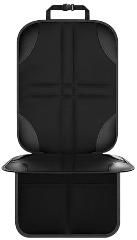 Autositzschoner Sitzunterlage Schutzunterlage Leicht zu Reinigen Autoteile mit Netztaschen für Textil Lederstühle