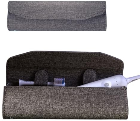 ZENT SoniQ+ Zahnbürsten Etui Reiseetui Hartschale Urban Grey | Das kompakte Reiseetui schützt die Zahnbürste hygienisch und bietet Platz für 2 Bürstenköpfe